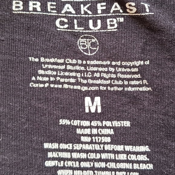 The Breakfast Club (Flashback Edition) DVD Plus Bonus T Shirt Size M - Picture 4 of 12